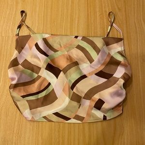 Multi Colored Silk Tank